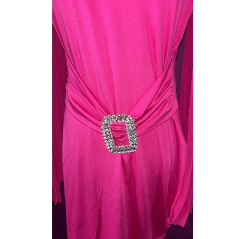 Shein Cape Sleeve Dress W/ Rhinestone Detail - Picture 6 of 8